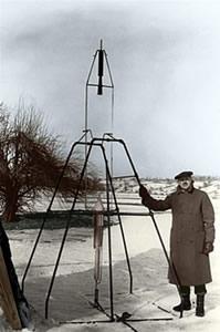 図1. Robert H. Goddardによる世界初の液体ロケット