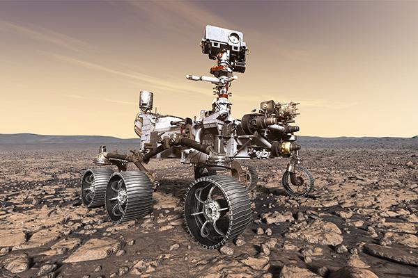 火星探査車「パーシビアランス」の想像図（NASA提供）
