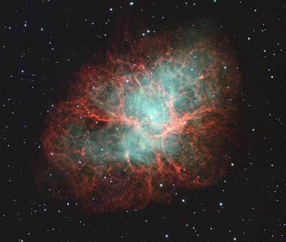 図2 すばる望遠鏡で撮影した「かに星雲」。（国立天文台提供）
