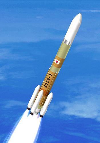 画像 次世代大型ロケット「H3」の打ち上げ想像図(JAXA提供)
