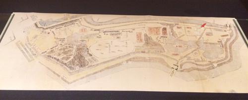 今回新たに発見された「江戸城吹上御庭図」。