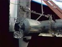 国際宇宙ステーションに取り付けられた欧州実験棟「コロンバス」