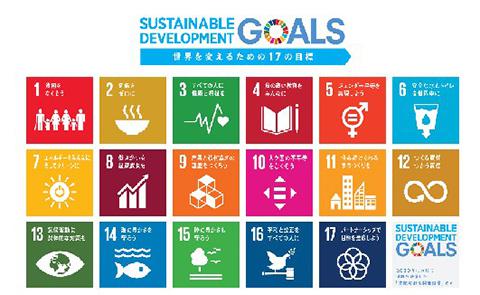 SDGsのロゴ（国連広報センター提供）