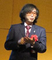 写真3 講演する山海嘉之筑波大学システム情報系教授