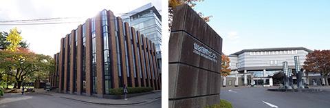 会場となった東北大学片平さくらホール（左）と仙台国際センター（右）