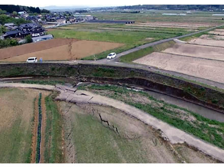 国土地理院が山形県沖地震で5センチの地殻変動を観測 地滑りへの警戒呼びかける