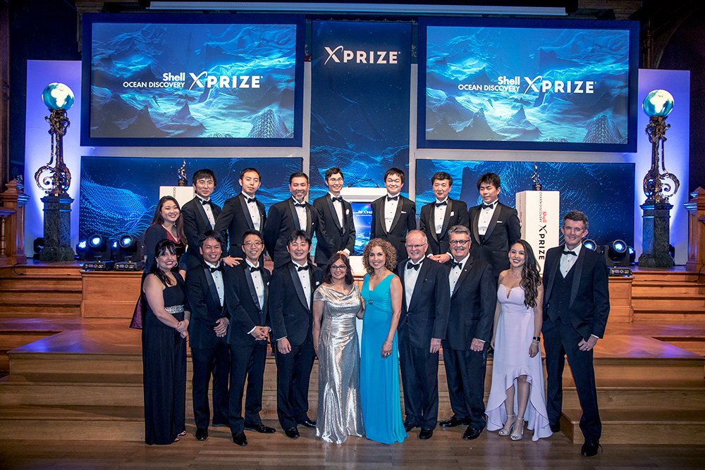 Shell Ocean Discovery XPRIZEの表彰式。※画像提供：Team KUROSHIO