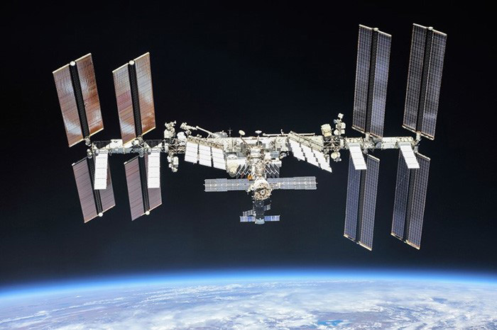 国際宇宙ステーション（ISS）＝2018年（NASA、ロスコスモス提供）