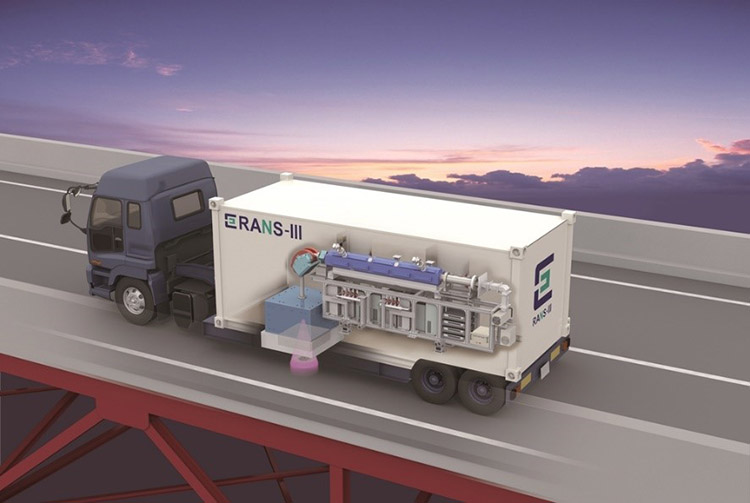RANS3を搭載したトラックの想像図（理研提供）