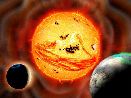 太陽に似た星の「スーパーフレア」初の分光観測 国立天文台など
