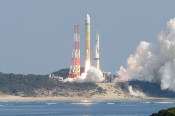 失敗したH3ロケット1号機＝今年3月（サイエンスポータル編集部 腰高直樹撮影）