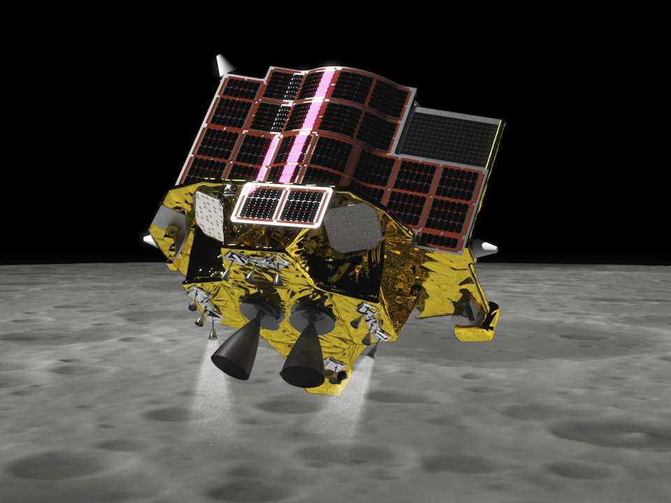 日本、5カ国目の月面着陸に成功 実証機「スリム」太陽電池は働かず