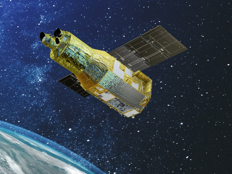 エックス線天文衛星「クリズム」の想像図（JAXA提供）