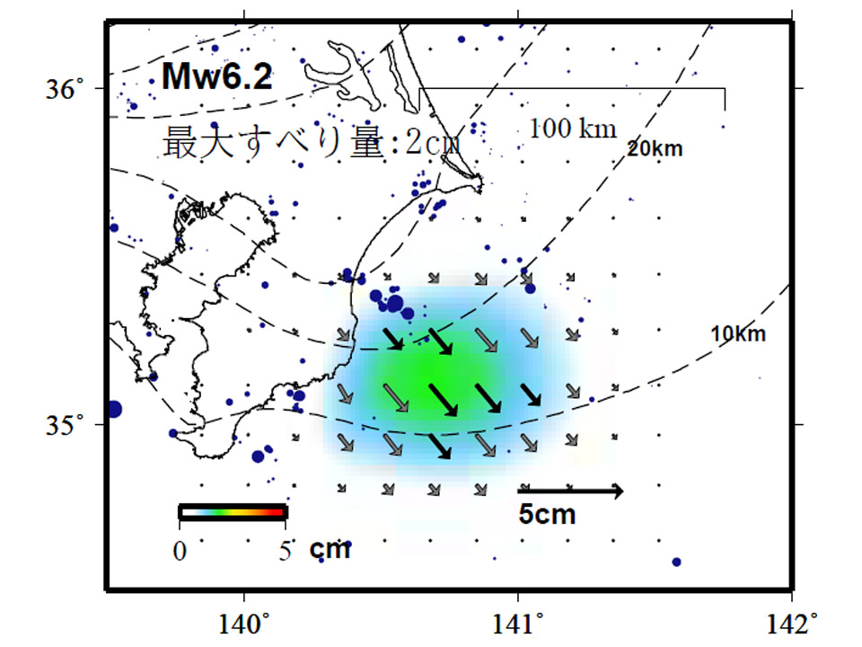 房総半島沖でスロースリップ現象を確認 今後千葉県沖で震度5弱程度の地震に警戒を