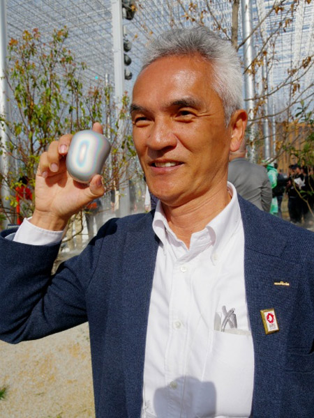 「エコーブで共鳴体験を」とアピールする安藤正道さん