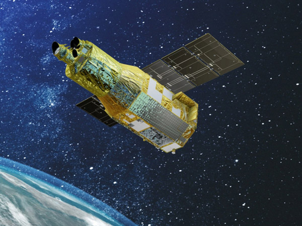 エックス線天文衛星「クリズム」の想像図(JAXA提供)