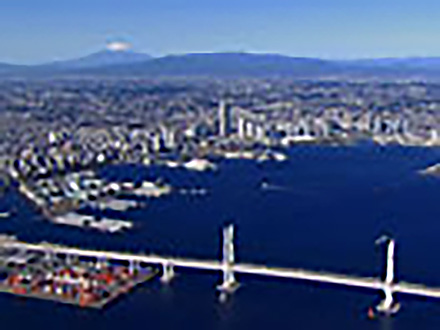 空から見た日本 （1）東京〜横浜〜三浦半島